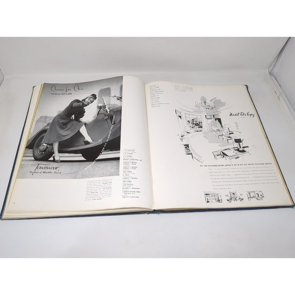 Vintage 1950 Best Advertising‎ Book Car Fashion Perfume Magazine Ads Design MCM - Picture 8 of 16
